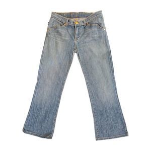 Women's vintage Y2K Mid-rise Jeans Straight 90's Light Denim Pants Blue boot cut